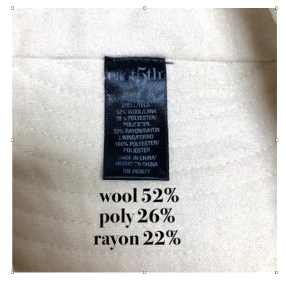 cape EAST 5th vintage ivory S/M wool blend classic please read info on photo2 - Picture 11 of 12